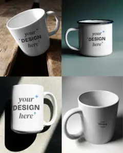 different mug types in mug mockup generator