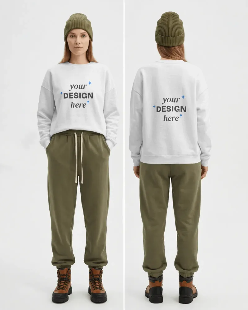 front back mockup
