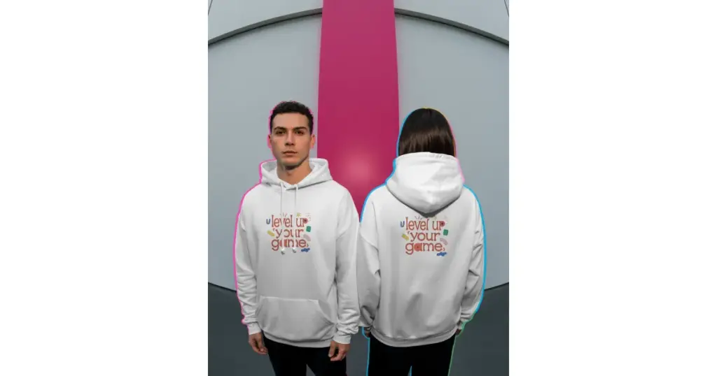 front print vs back print hoodie mockup
