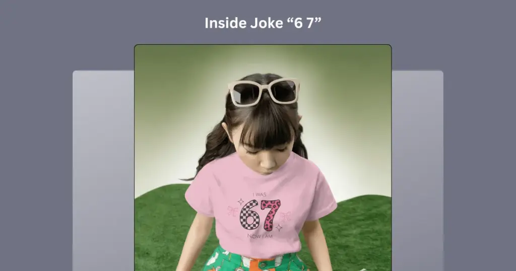 inside joke 6 7 tshirt for pod