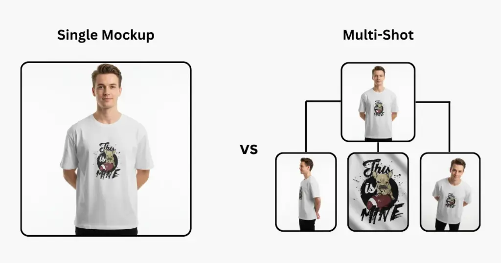 multi angle views of tshirt