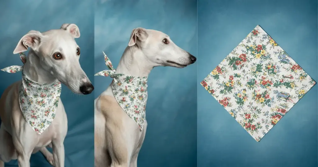 multiple views of bandana mockup using mockey ai