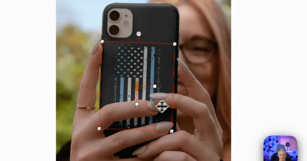 phone case mockup example