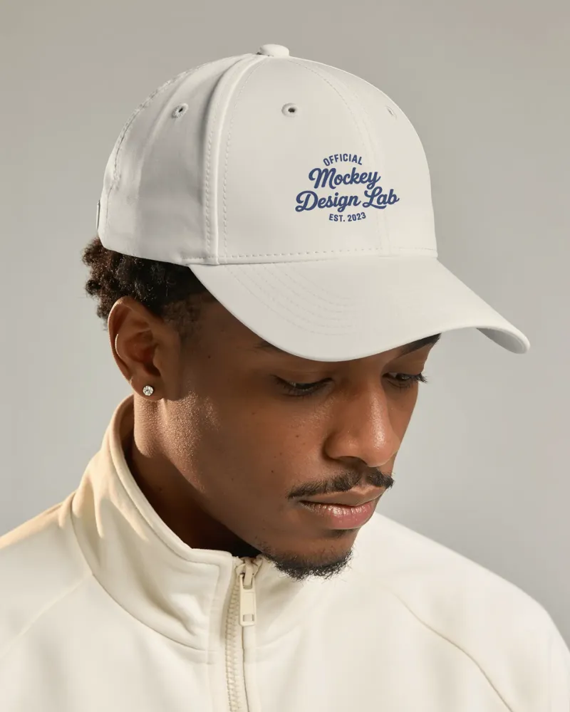 premium baseball cap mockup