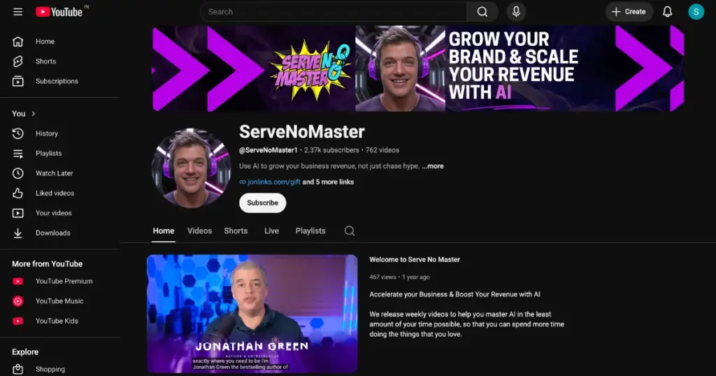 serve no master creator jonathan green