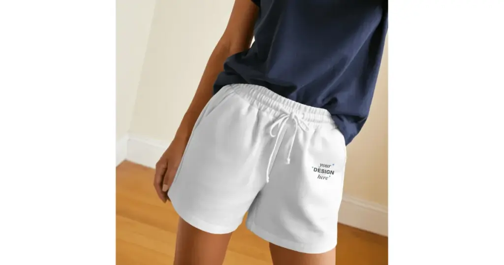 show shorts fabric details