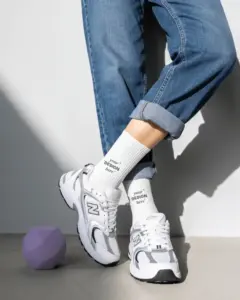 socks mockup with shoe